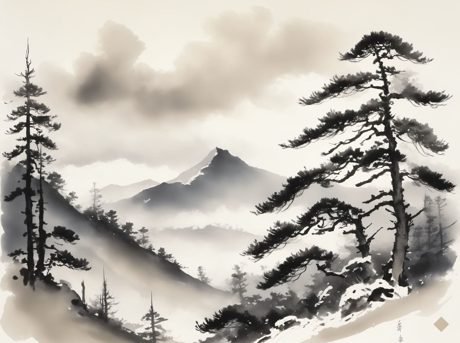 Fuji Beyond the Pines