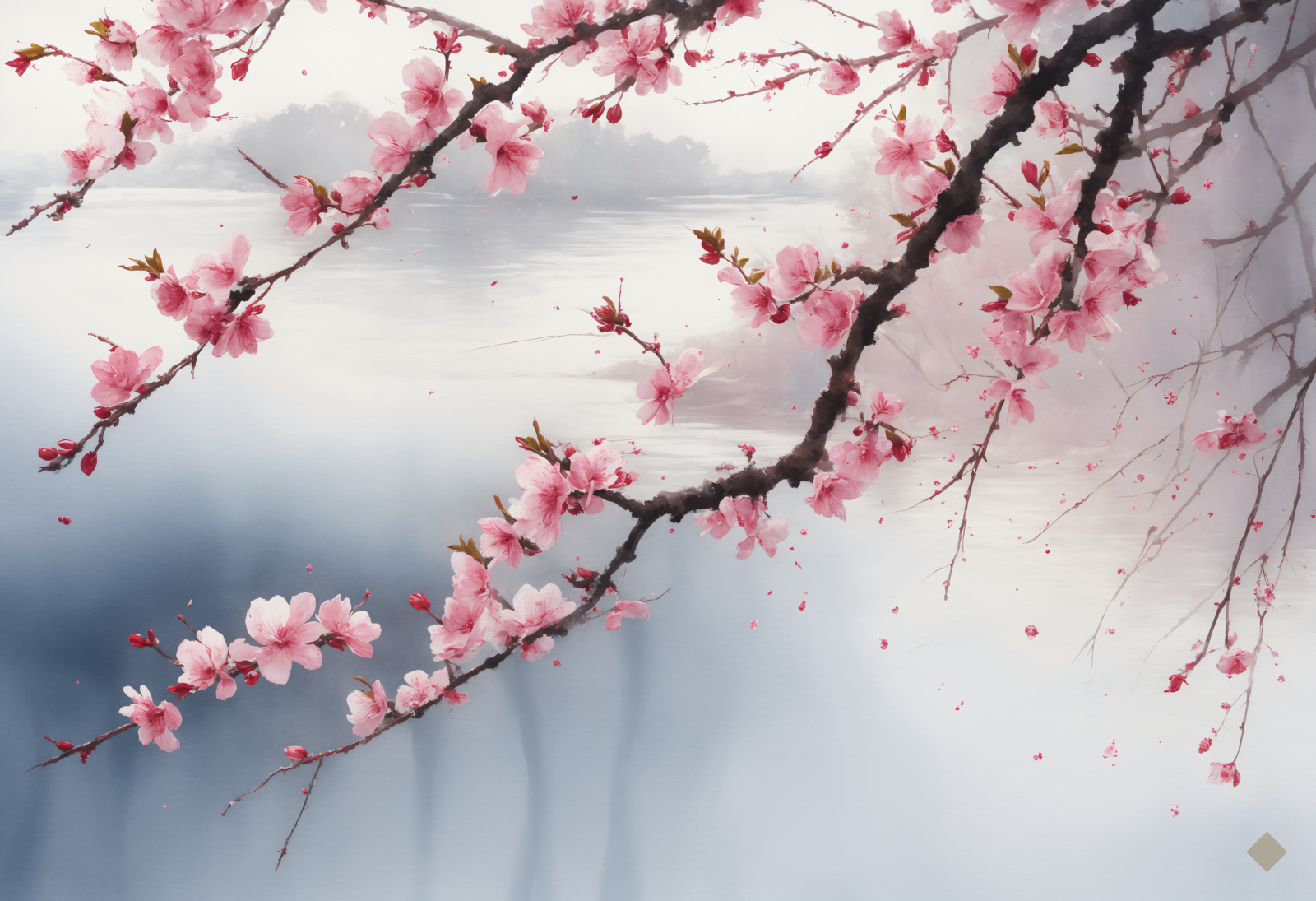 Sakura over Still Water