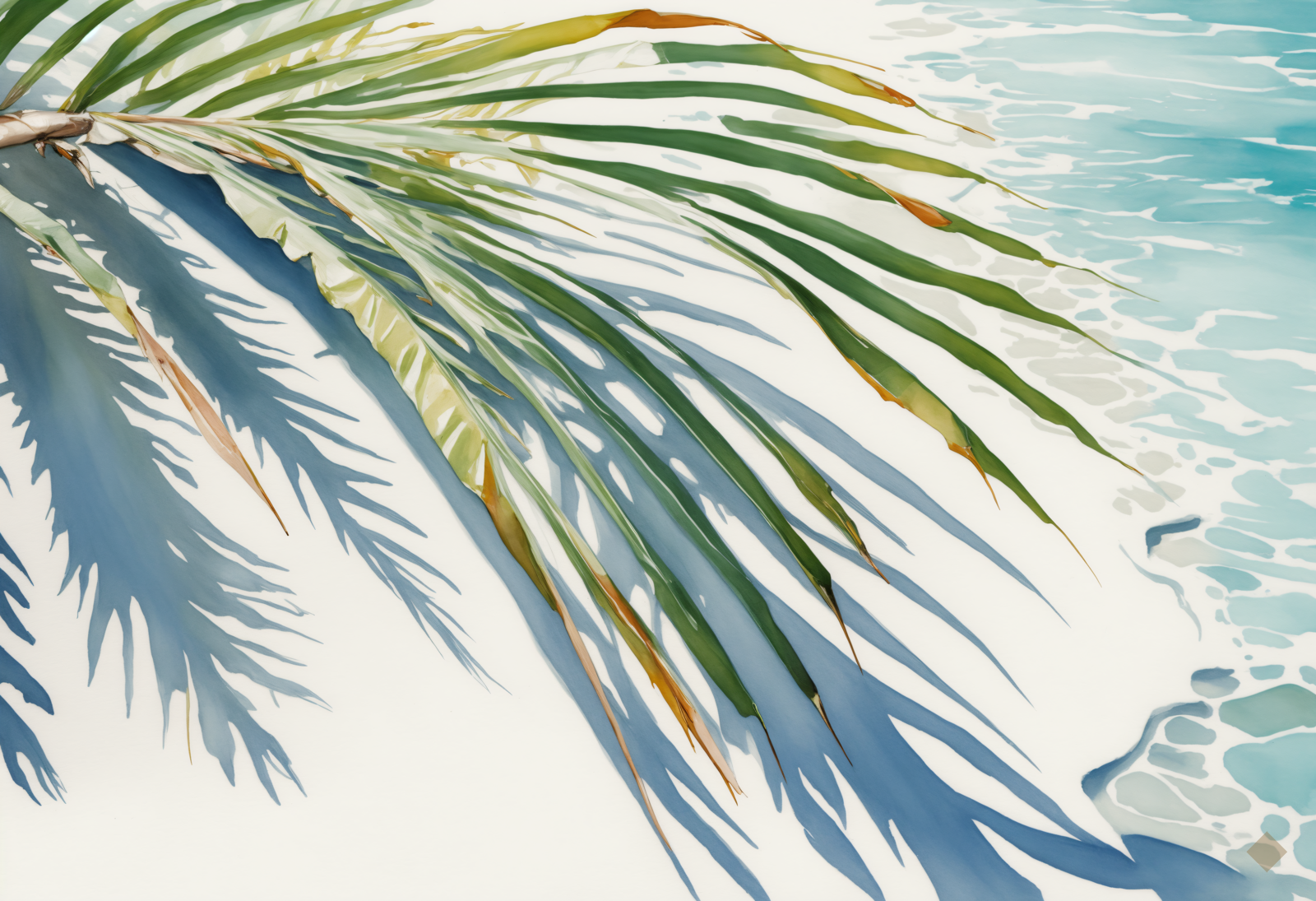 Palm Shadows at Noon