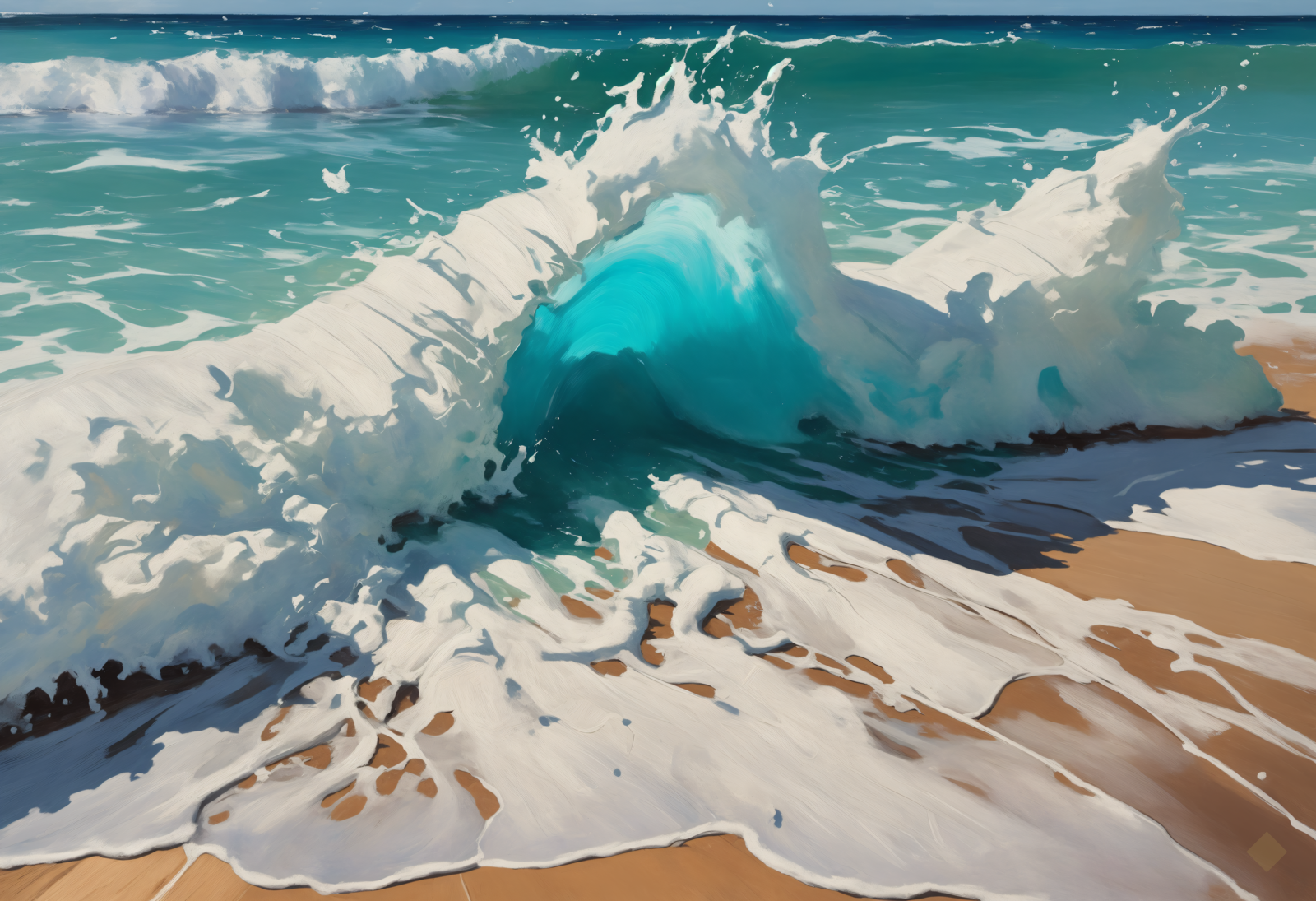Midday Surf, Broken Light