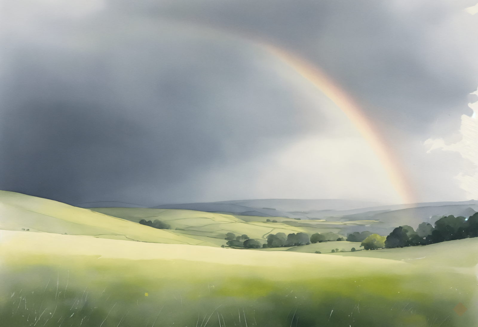 Soft Bow over the Downs