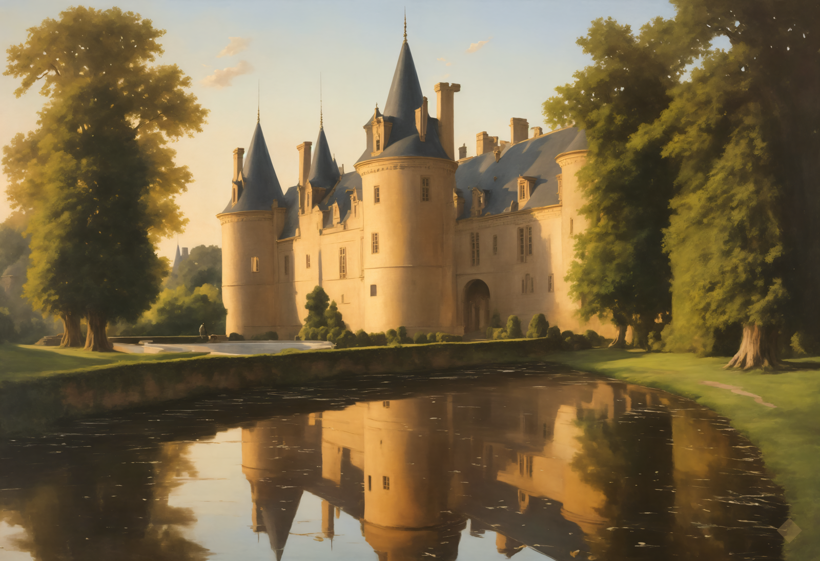 Château, Evening Water
