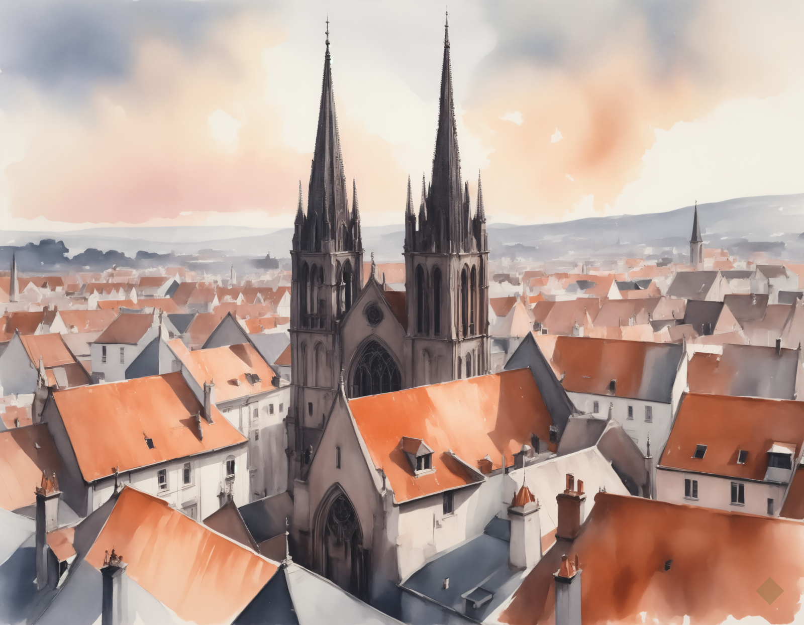 Spires Over the Rooftops
