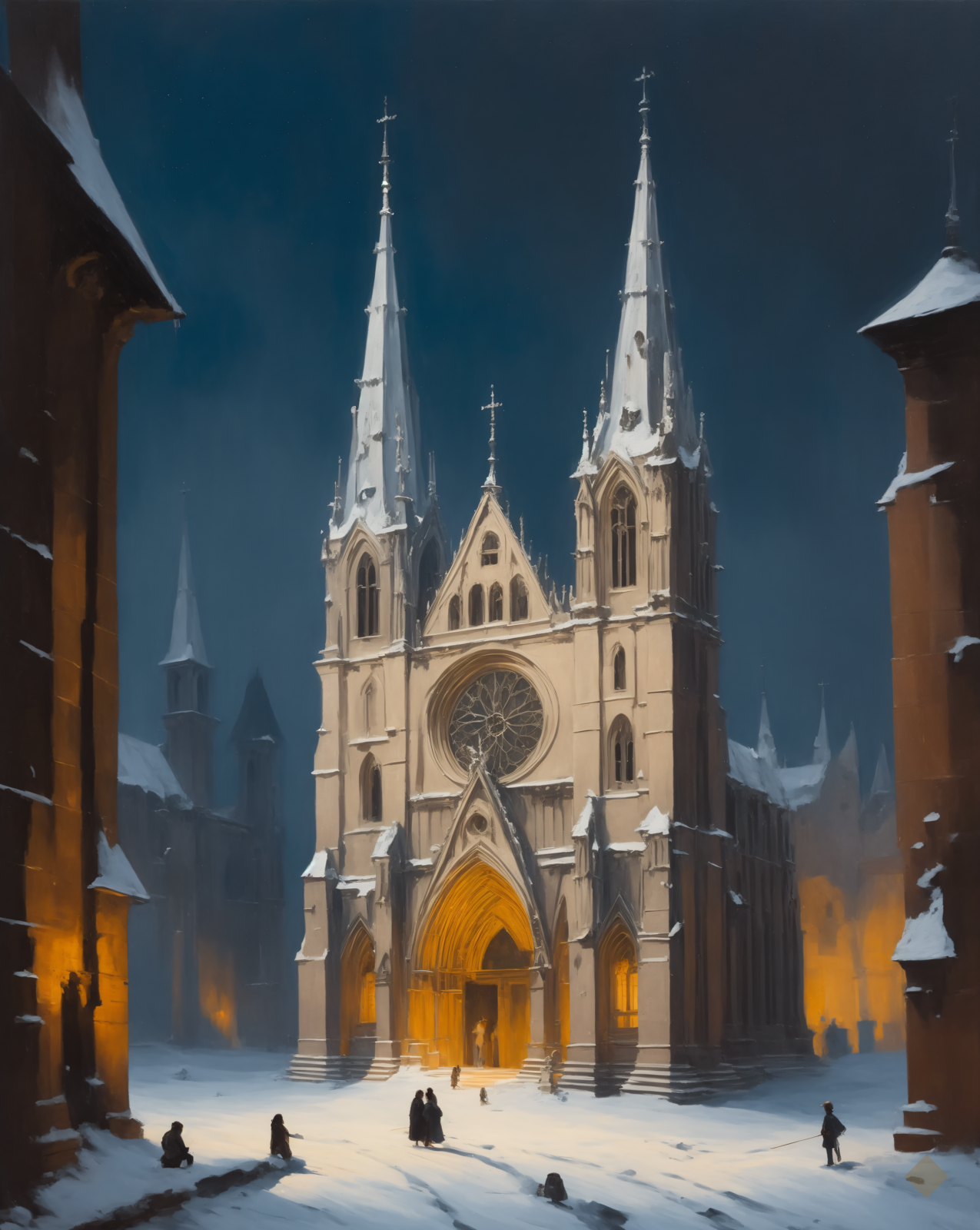 Cathedral in Snow