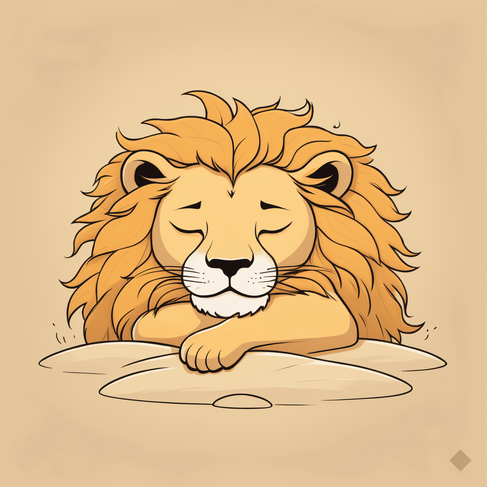 Sleepy Lion