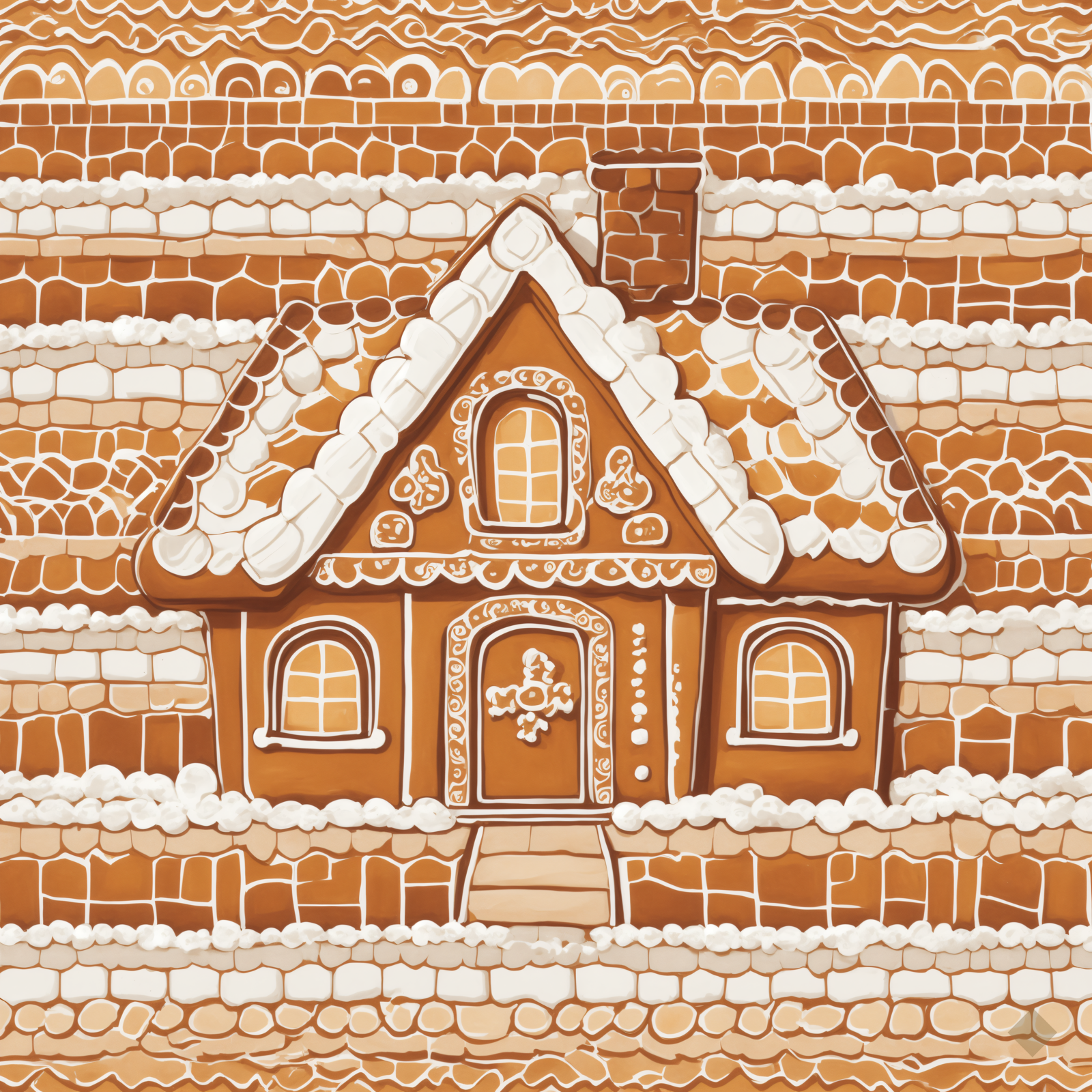Gingerbread House in Mosaic