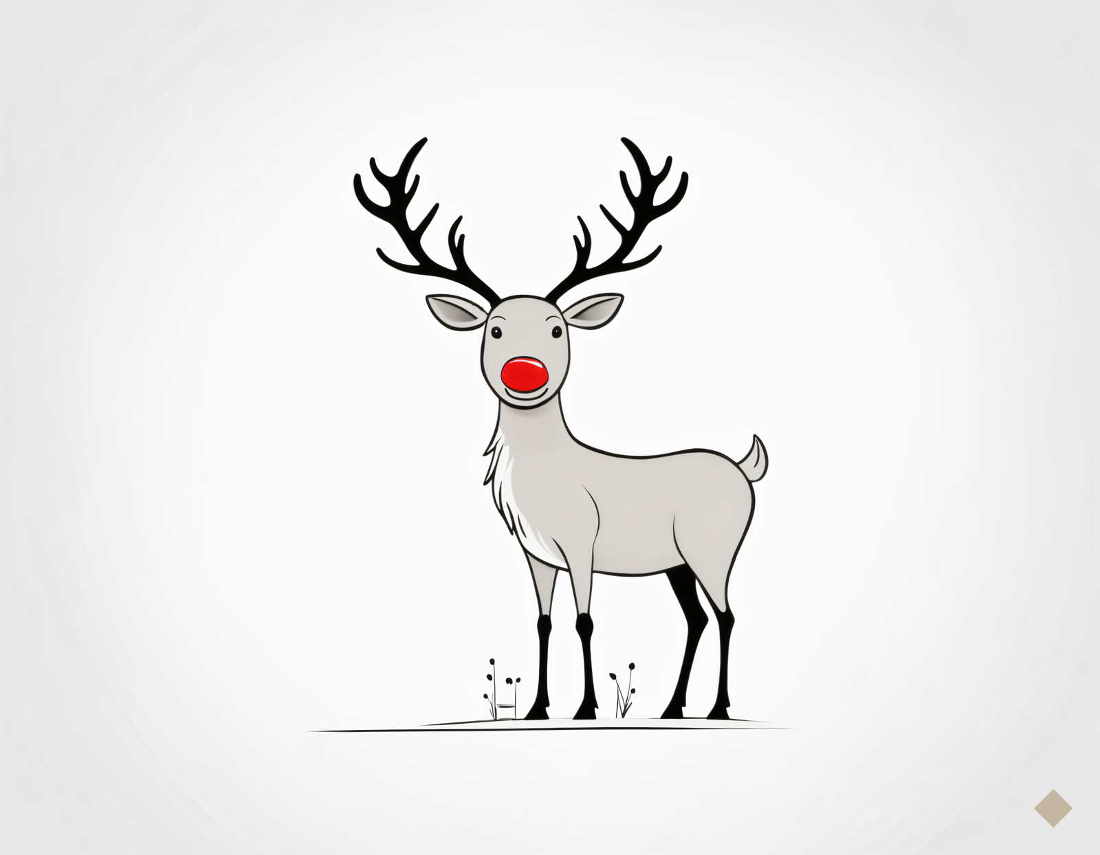 Reindeer with a Red Nose
