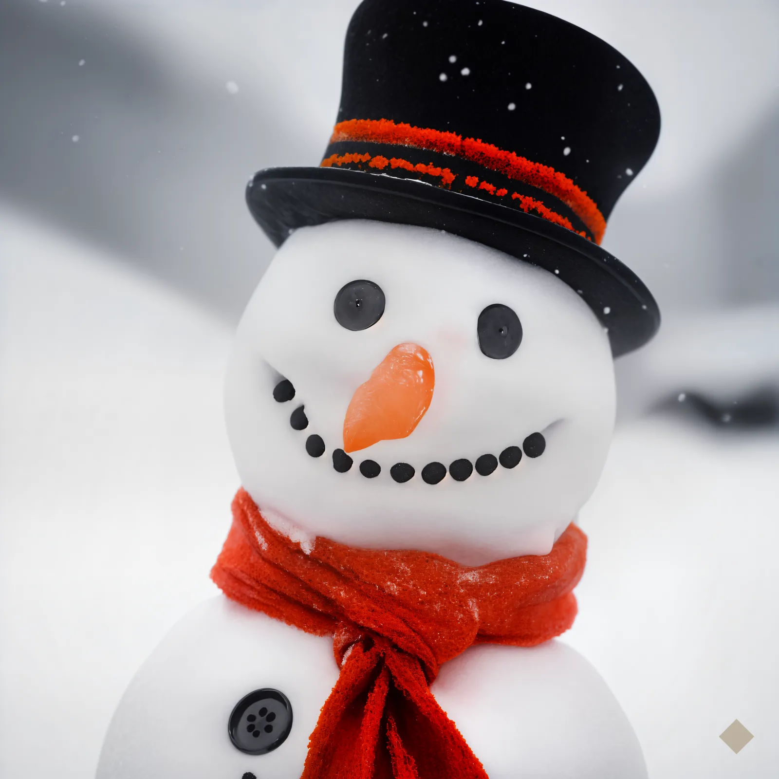 Coal, Carrot, Scarf — Christmas digital art print